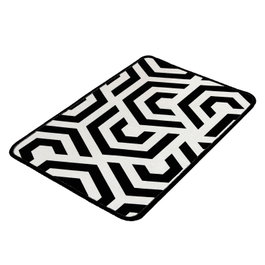 Mijölnir Line Djt Alfombrilla de Baño 100% Poliéster Antideslizante y Antialérgica 40 x 60 cm